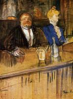 Toulouse-Lautrec, Henri de - At the Cafe The Customer and the Anemic Cashier